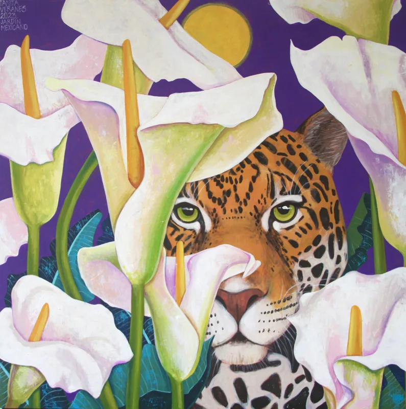 Calla Lilies and Jaguar
