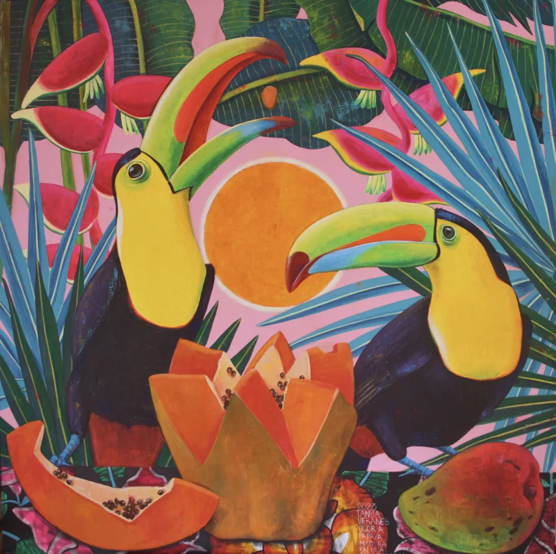 The Scent of Ripe Papaya on a Tropical Evening